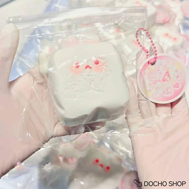 肉球 ぬいぐるみ スクイーズ 感触 かわいい うさぎ 小サイズ プッシュ 大サイズ 餅 大福 ぷにぷに ふわふわ 低反発 おもちゃ 握る dochoshop-10002528 DOCHOSHOP楽天市場店 サンプル画像3