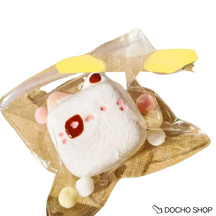 DOCHOSHOP楽天市場店の三毛猫 猫スクイーズ 癒し 感覚トレーニング スクイーズ玩具 ねこ 猫スクイーズ おもちゃ グッズ 低反発 ネコ シリコン 動物 子供用 大人用 水感｜アングル2