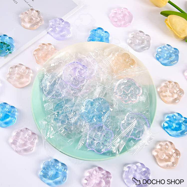 もちもち 50個セット ぷにぷに 肉球透明 ストレス解消グッズ スクイーズストレス解消おもちゃ スクイーズ 猫爪 アクセサリー dochoshop-10002681 DOCHOSHOP楽天市場店 サンプル画像3