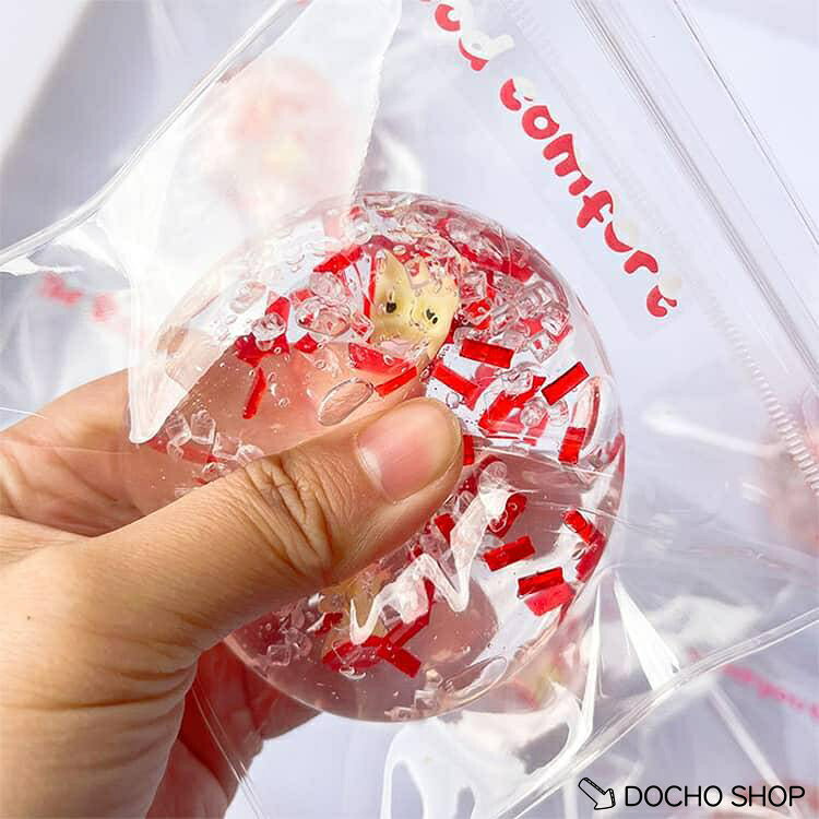 パウチ 透明 ストレス解消 2個セット 袋 粘着 2個セット りんご 袋のまま ケース ねっとり もちもち 水感 水感スクイーズ 柔らかい 触感 感触 dochoshop-10002719 DOCHOSHOP楽天市場店 サンプル画像3