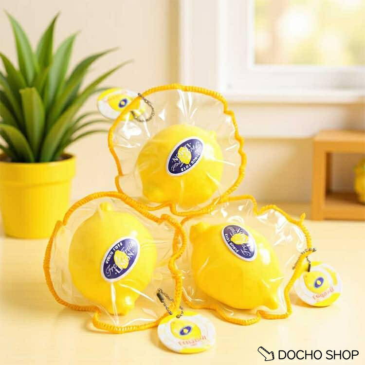 3個セット 柔らかい 水感スクイーズ 伸縮性のある レモン キーホルダー ぷにぷに スクイーズ ふわふわ 可愛い 低反発 リラックス フィジェットトイ dochoshop-10002731 DOCHOSHOP楽天市場店 サンプル画像3