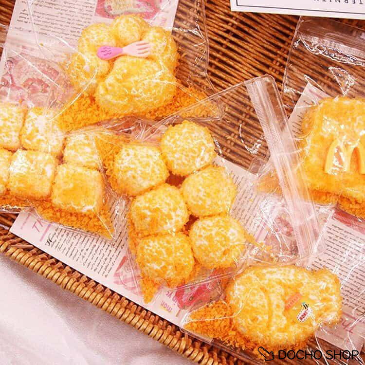 【楽天スーパーSALE】スクイーズ スクイーズ もちもち 低反発 ぷにぷに 2点セット 揚げ物 そっくり かわいい ストレス解消 癒しグッズ おもちゃ 2点セット 肉球 dochoshop-10009779 DOCHOSHOP楽天市場店 サンプル画像3