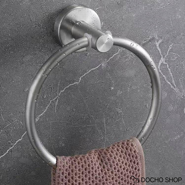 DOCHOSHOP楽天市場店のタオル掛け タオルリング タオルハンガー 洗面所 キッチン 円型 ゴールドカラー ブラック 金色 黒 DIY リフォーム インテリア おしゃれ｜アングル2