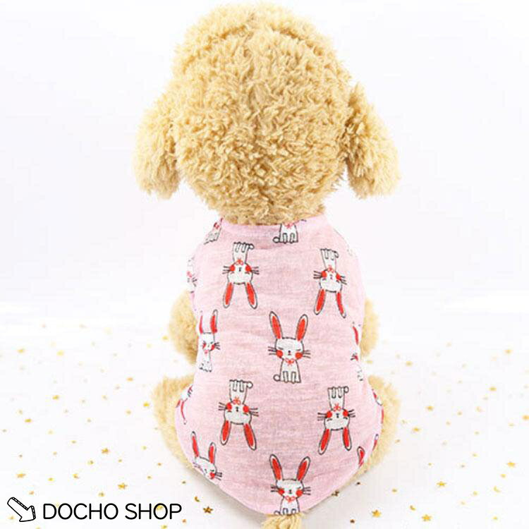 DOCHOSHOP楽天市場店の犬服 ドッグウェア キャットウェア 3枚セット 春 夏用 薄手 タンク 通気性 抜け毛防止 ペット服 部屋着 猫 お散歩 お出掛け｜アングル3