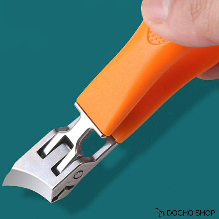 DOCHOSHOP楽天市場店の斜めの爪切り 足の爪切り 足爪切り ネイルケア 爪切り 飛ばない 斜め刃 カーブした爪切り 飛散防止 斜めカーブ刃 爪切り 2個セット 足用 巻き爪｜アングル3