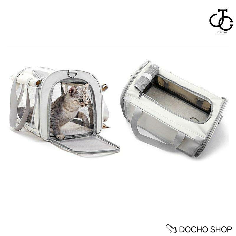 DOCHOSHOP楽天市場店のペットキャリーバッグ ペットキャリー バック ペットバッグ キャリーバッグ 猫用 犬用 ペット用品 折りたたみ 小型犬 中型犬｜アングル3