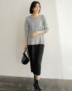 【ドゥクラッセ】 シルクフィール ・ ペプラムニットトップス レディース ( S~XXL ) 30代 40代 50代 大人、輝く服 【DoCLASSE】