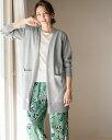 【ドゥクラッセ】 スパークリングニット サイドスリットカーディガン レディース ( S〜XXL ) 30代 40代 50代 大人 輝く服 【DoCLASSE】