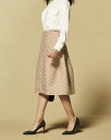 【ドゥクラッセ】 ヴィンテージジャカード ・ コクーンスカート レディース ( 7~15 ) 30代 40代 50代 大人、輝く服 【DoCLASSE】