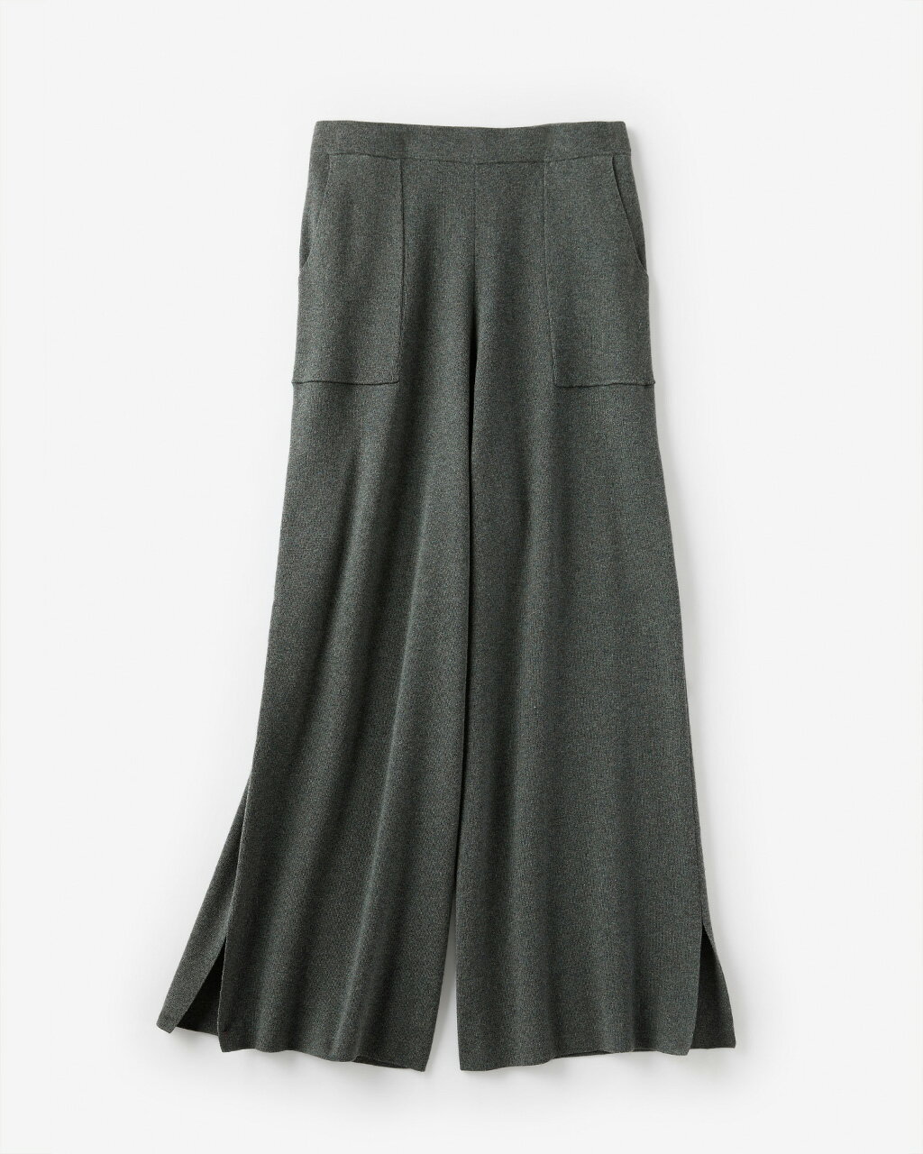 セール26%OFF 【ドゥクラッセ】 ボトムス パンツ 総針編みニット ・ スリットワイドパンツ レディース ( XS〜XXL ) おしゃれ きれいめ 30代 40代 50代 大人、輝く服 【DoCLASSE】 doclasse-10000337 DoCLASSE サンプル画像3