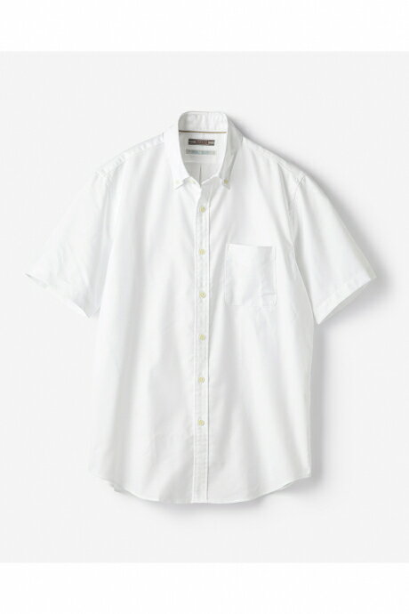 【ドゥクラッセ】 ピュアファイン・先染めオックスシャツ 半袖 メンズ ( S～XXXL ) 30代 40代 50代 大人、輝く服 【DoCLASSE】