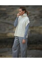 【ドゥクラッセ】 ウール混・ケーブル編みポンチョベスト レディース ( S〜XXL ) 30代 40代 50代 大人、輝く服 【DoCLASSE】