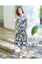 【ドゥクラッセ】 スラブコットン・ボタニカル柄スカート レディース ( 7〜13 ) 30代 40代 50代 大人、輝く服 【DoCLASSE】