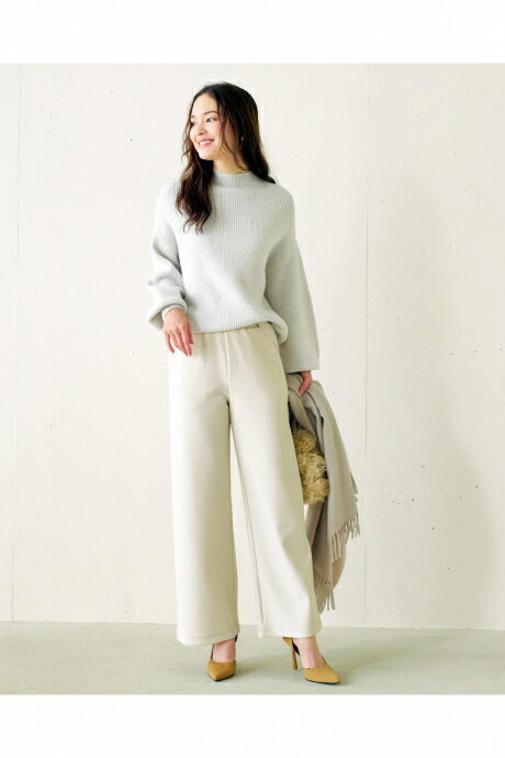 【ドゥクラッセ】 プレシャスウォームN・セミワイド64cm レディース ( S～XXL ) 30代 40代 50代 大人、輝く服 【DoCLASSE】