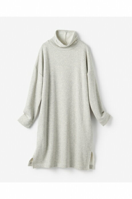 【ドゥクラッセ】 マシュマロ裏毛スウェット・チュニック レディース ( S〜XXL ) 30代 40代 50代 大人、輝く服 【DoCLASSE】