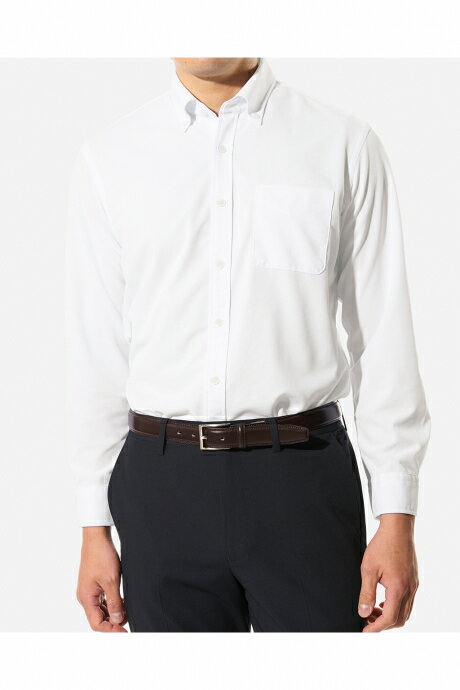 Rakuten - セール10%OFF 【ドゥクラッセ】 ノーアイロン・艶ニットシャツ長袖ボタンダウン メンズ ( S〜XXXL ) 30代 40代 50代 大人、輝く服 【DoCLASSE】