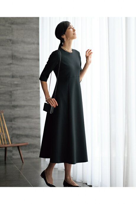 Rakuten - 【ドゥクラッセ】 トリアセスキューバ・フレアワンピース レディース ( 7〜15 ) 30代 40代 50代 大人、輝く服 【DoCLASSE】