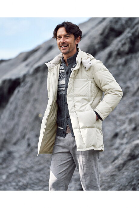 Rakuten - セール55%OFF 【ドゥクラッセ】 2WAYフーデッドダウンコート メンズ ( S〜XXL ) 30代 40代 50代 大人、輝く服 【DoCLASSE】
