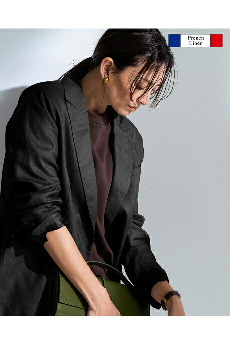Rakuten - 【ドゥクラッセ】 ジャケット・羽織り・ジレ フレンチリネン・テーラードジャケット レディース ( 9〜15 ) 30代 40代 50代 大人、輝く服 【DoCLASSE】