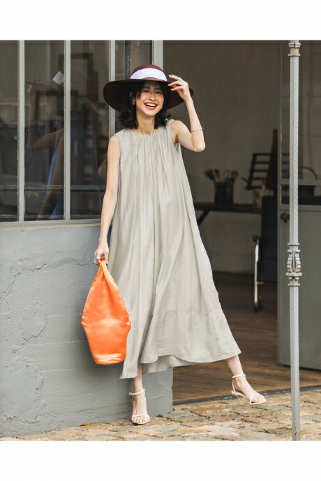 樂天商城 - 【ドゥクラッセ】 ワンピース エアリーシアー・ロングフレアワンピース レディース ( 7〜15 ) 30代 40代 50代 大人、輝く服 【DoCLASSE】