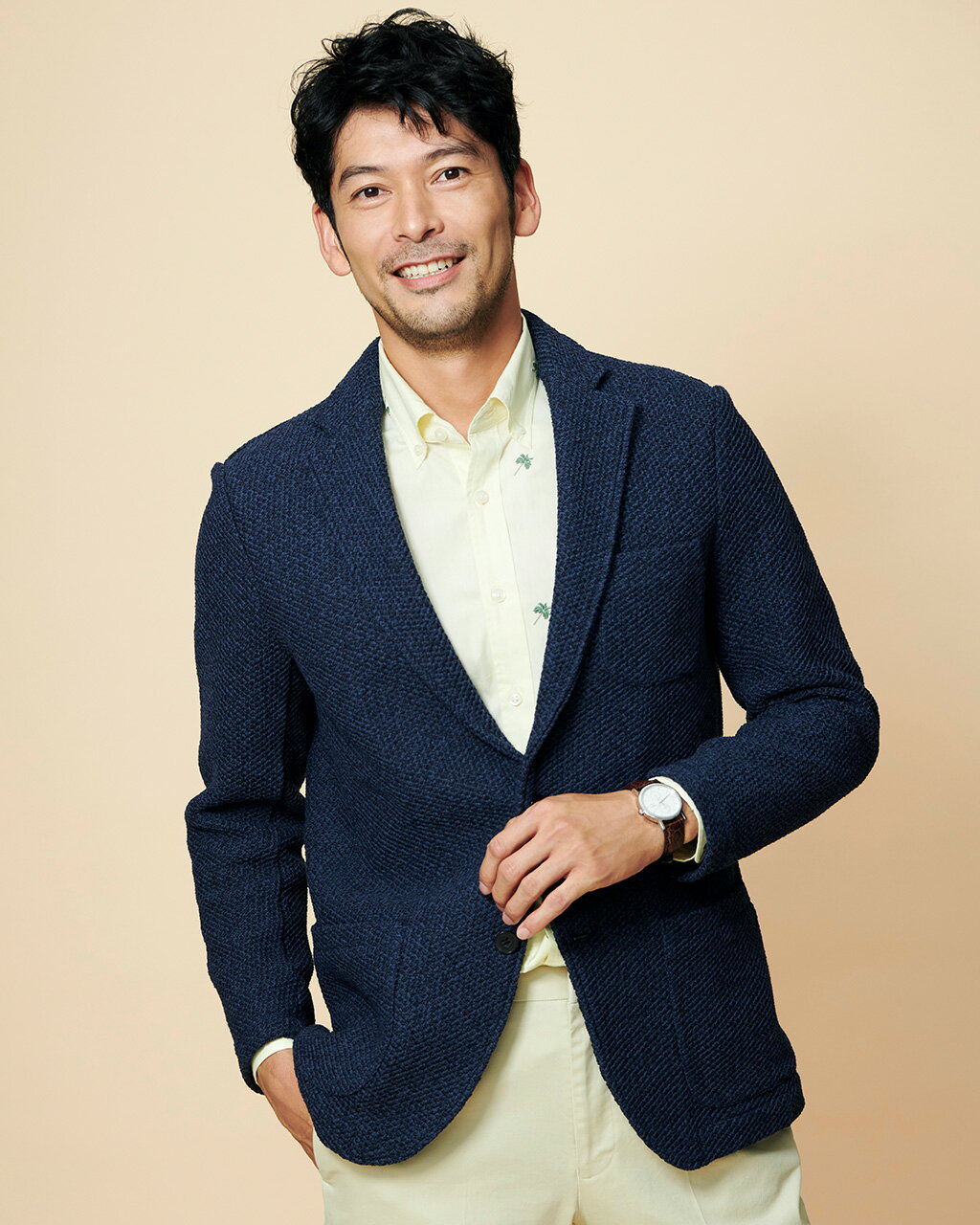 【お買い物マラソンポイント5倍】【ドゥクラッセ】 ラクスマ ・ ニットジャケット メンズ ( S〜XXL ) 30代 40代 50代 大人、輝く服 【DoCLASSE】