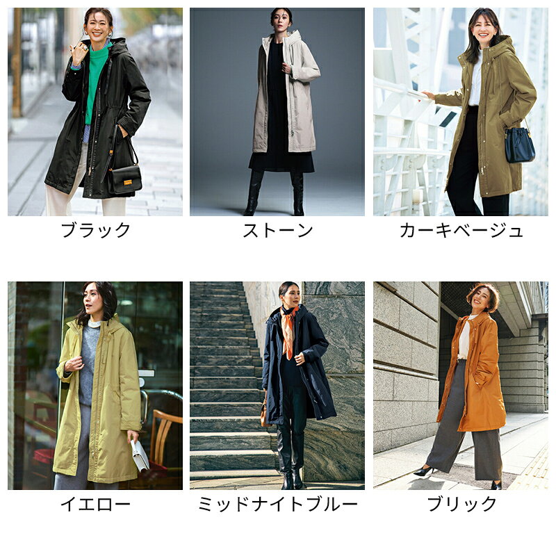 セール38%OFF 【ドゥクラッセ】 アウター マジカルサーモ・グログランコート／立体フード レディース ( S〜XXL ) 30代 40代 50代 大人、輝く服 【DoCLASSE】 doclasse-10005506 DoCLASSE サンプル画像2