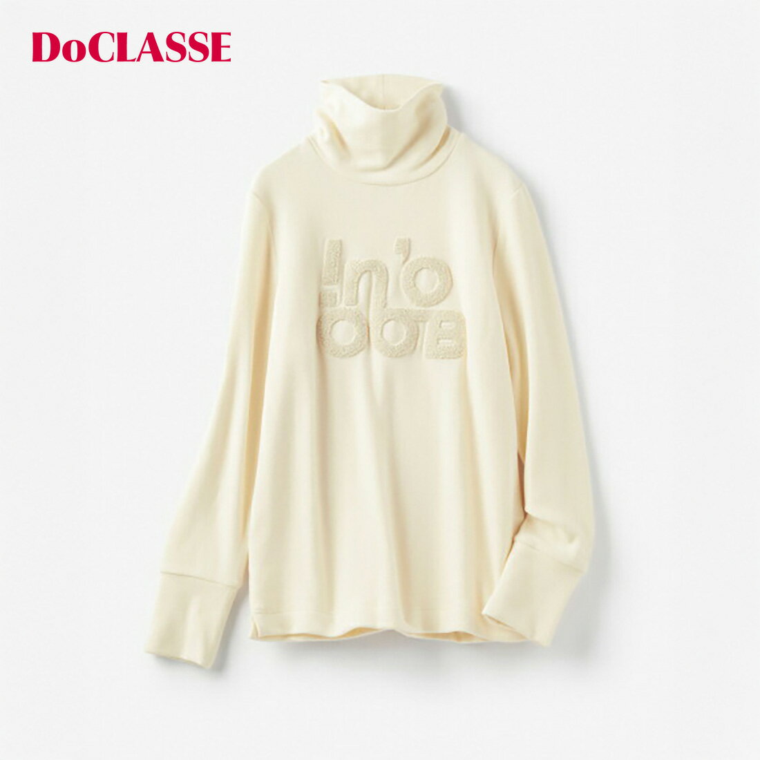 Rakuten - セール66%OFF 【ドゥクラッセ】 Tシャツ カットソー ホットリブート・ロゴハイネック レディース ( S〜XXL ) おしゃれ きれいめ 30代 40代 50代 大人、輝く服 【DoCLASSE】