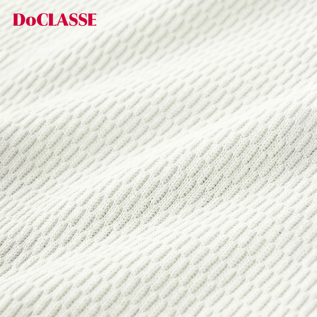 【ドゥクラッセ】 チュニック ハニカムワッフル ・ 浅Vネックチュニック レディース ( S～XXL ) おしゃれ きれいめ 30代 40代 50代 大人、輝く服 【DoCLASSE】