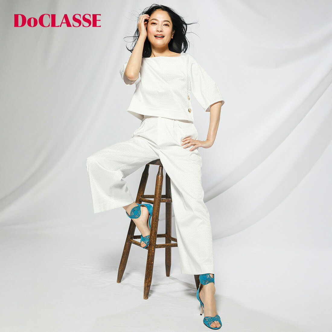 樂天商城 - セール47%OFF 【ドゥクラッセ】 ボトムス パンツ □グロージャカード ・ パンツ レディース ( 7〜15 ) おしゃれ きれいめ 30代 40代 50代 大人、輝く服 【DoCLASSE】