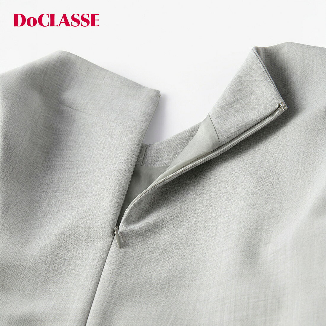 樂天商城 - セール50%OFF 【ドゥクラッセ】 ワンピース 二重織リュクス ・ Vネックワンピ—ス レディース ( 7〜15 ) 30代 40代 50代 大人、輝く服 【DoCLASSE】