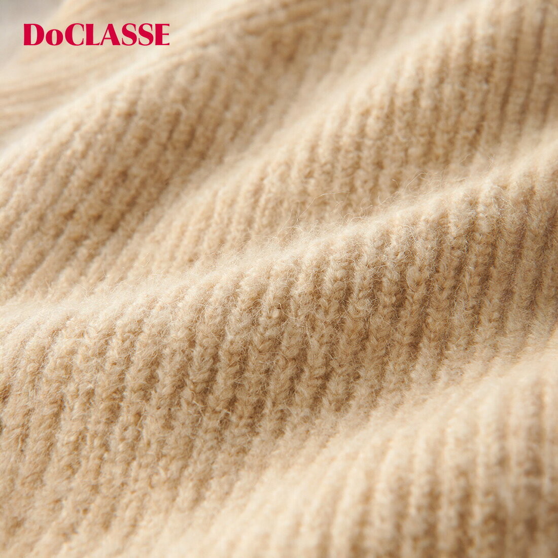 【ドゥクラッセ】 チュニック ウール混フラッフィー ・ チュニック レディース ( S～XXL ) おしゃれ きれいめ 30代 40代 50代 大人、輝く服 【DoCLASSE】