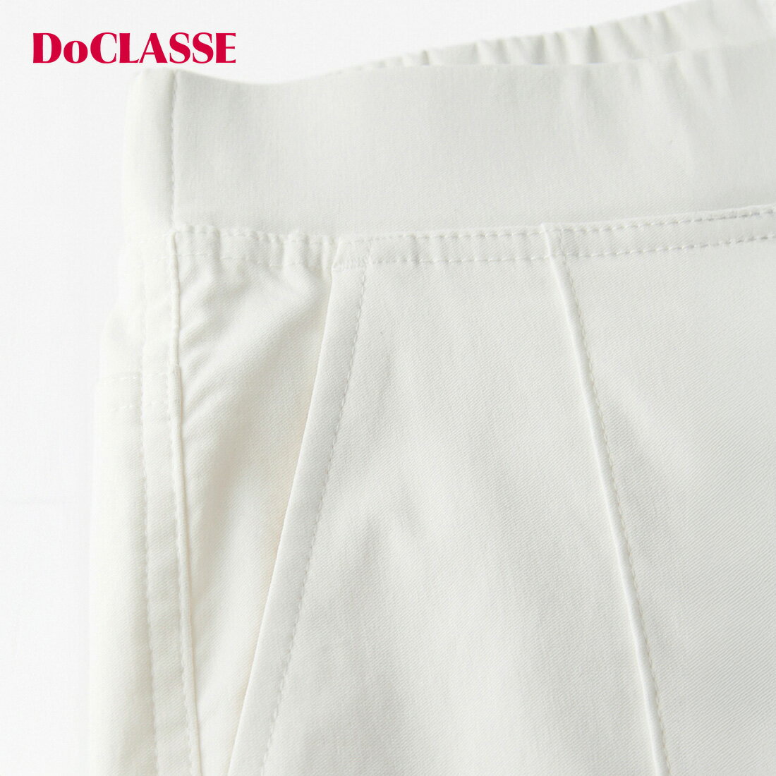 【ドゥクラッセ】 パンツ □ドライタッチ ・ ピンタック ／ 無地63cm レディース ( 5～15 ) おしゃれ きれいめ 30代 40代 50代 大人、輝く服 【DoCLASSE】