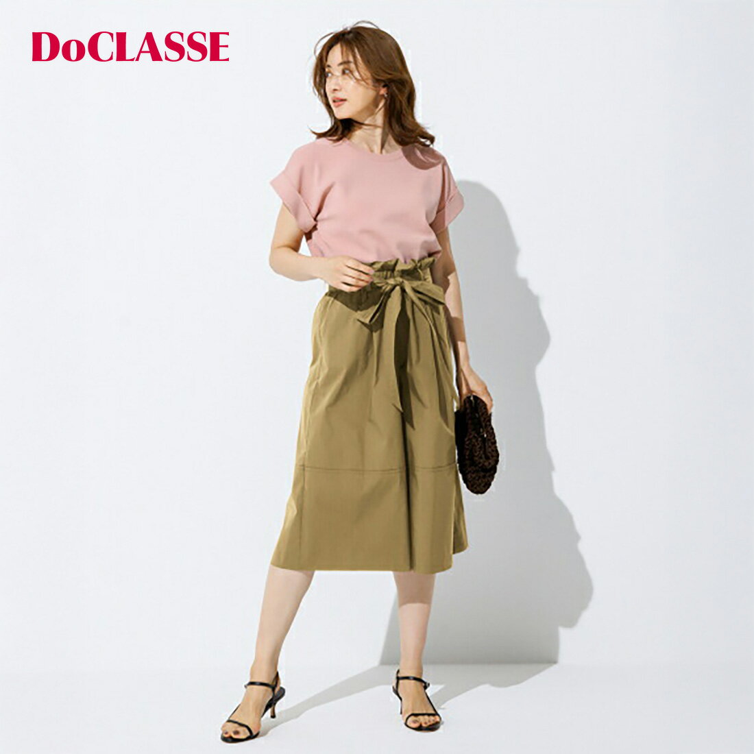 樂天商城 - セール45%OFF 【ドゥクラッセ】 ボトムス パンツ ドライタッチコットン・フレアキュロットパンツ レディース ( 7〜13 ) おしゃれ きれいめ 30代 40代 50代 大人、輝く服 【DoCLASSE】