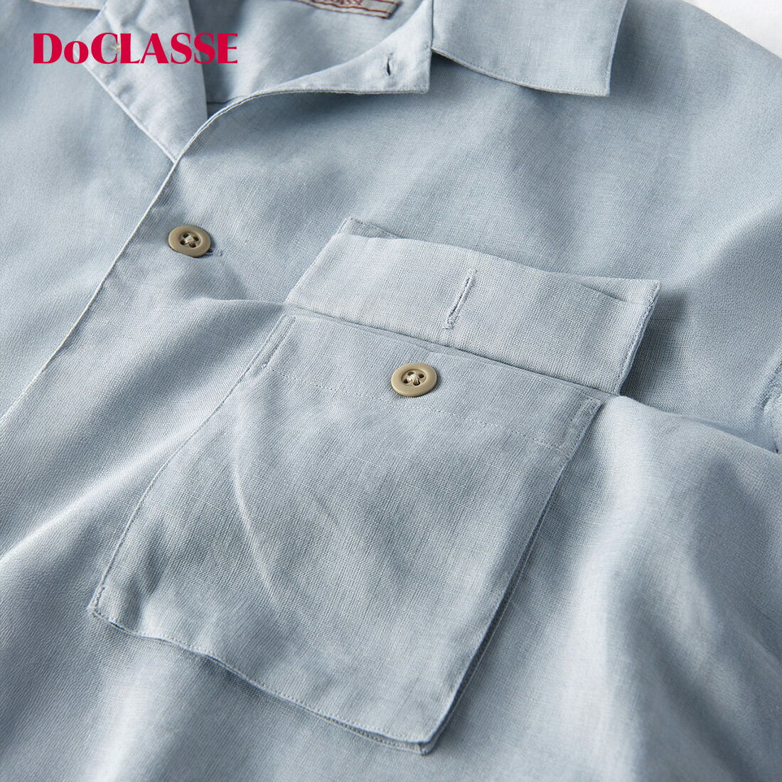 【ドゥクラッセ】 ハイブリッド ・ サファリシャツ/長袖 メンズ ( S～XXL ) 30代 40代 50代 大人、輝く服 【DoCLASSE】