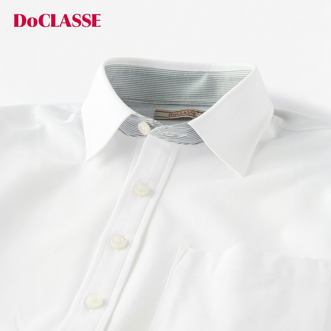 【ドゥクラッセ】 ドライ＆クリーン ・ 前開き立ち衿ポロ/半袖 メンズ ( S～XXL ) 30代 40代 50代 大人、輝く服 【DoCLASSE】
