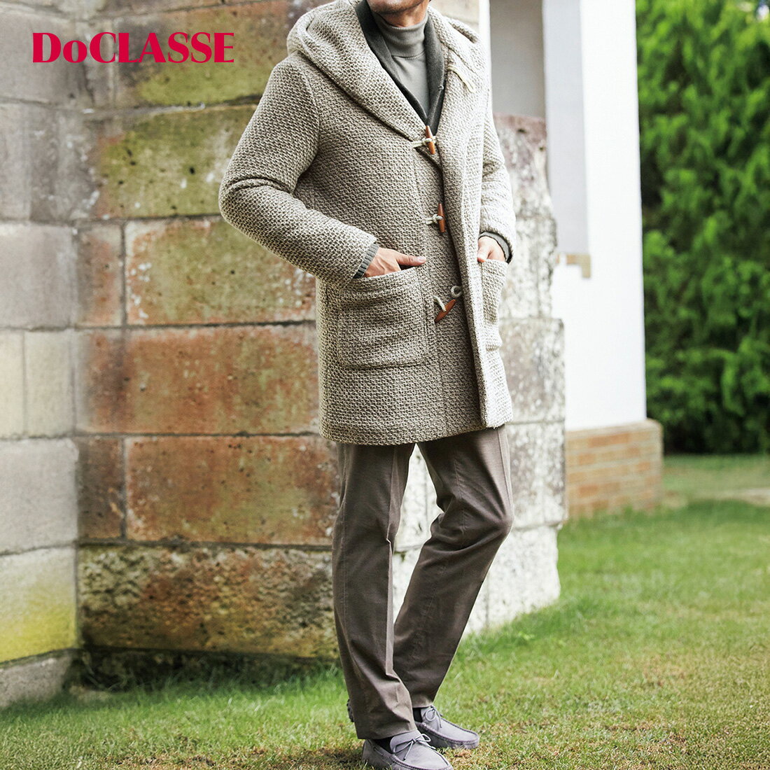 【マラソンポイント5倍】【ドゥクラッセ】 ネオダッフル メンズ ( S～XL ) 30代 40代 50代 大人、輝く服 【DoCLASSE】