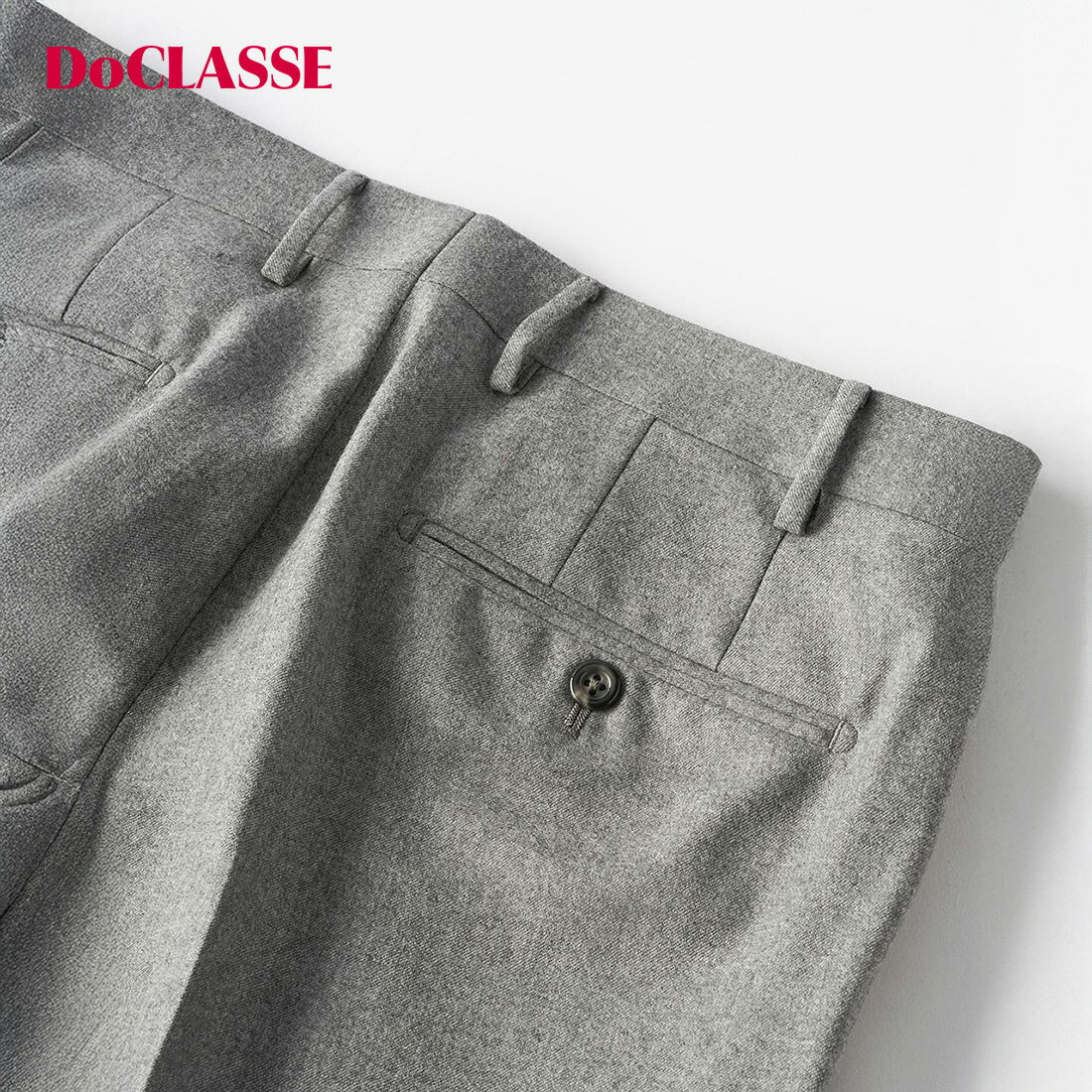 【マラソンポイント5倍】【ドゥクラッセ】 ◆プレミアムウール ・ トラウザース メンズ ( S～XXL ) 30代 40代 50代 大人、輝く服 【DoCLASSE】