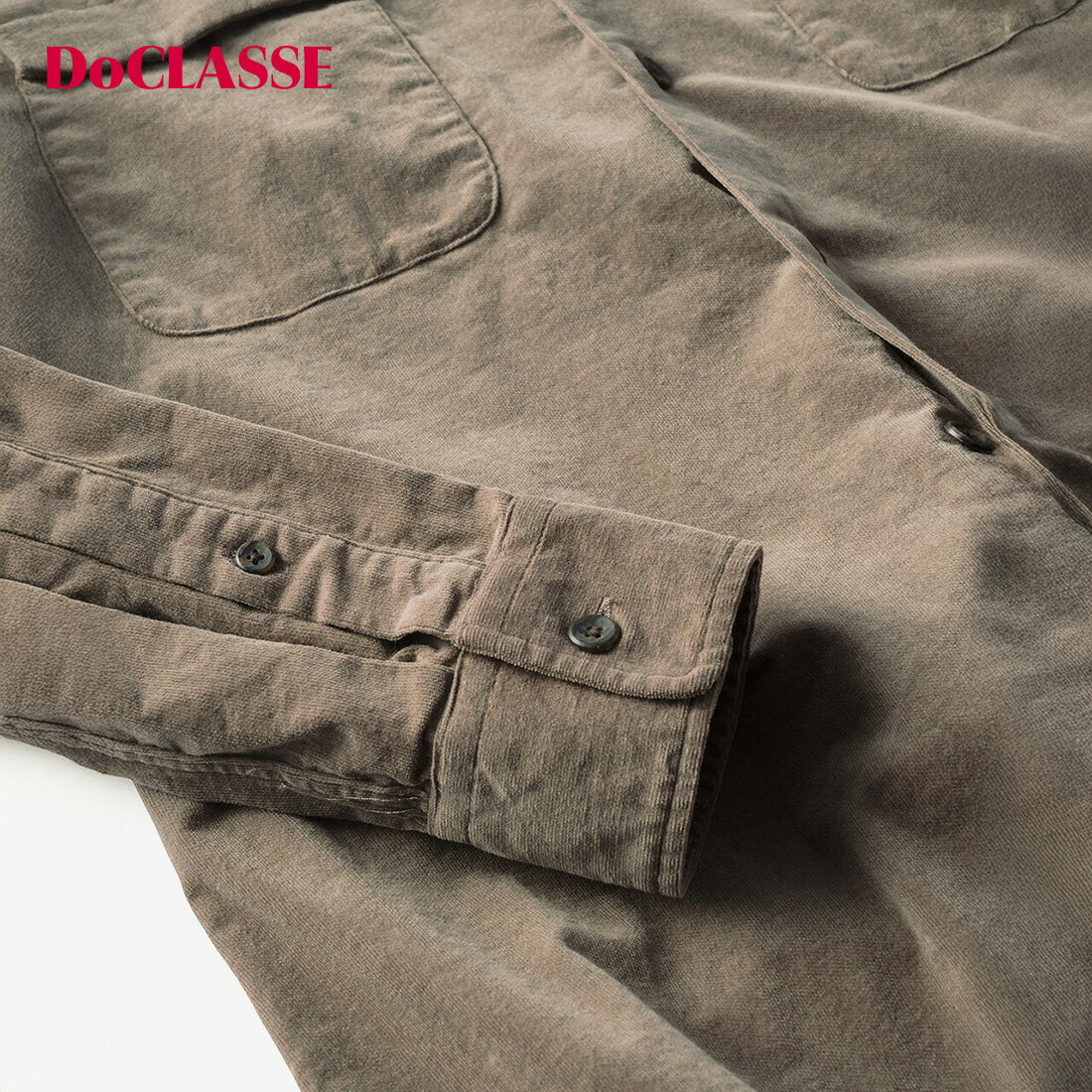 【ドゥクラッセ】 コーデュロイシャツブルゾン メンズ ( S～XXL ) 30代 40代 50代 大人、輝く服 【DoCLASSE】