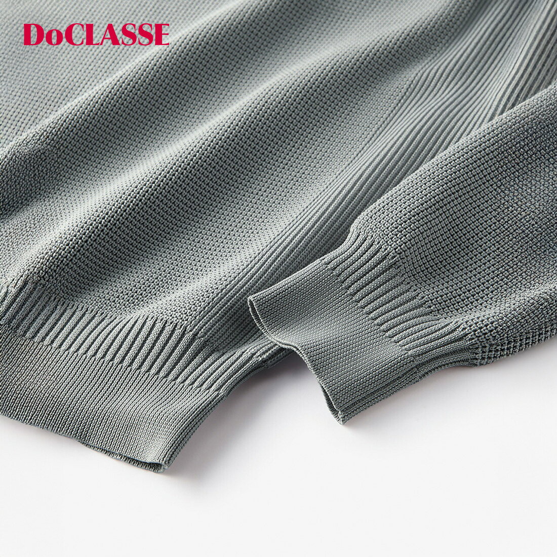 【ドゥクラッセ】 サスティナブルクルーネックニット メンズ ( S～XXL ) 30代 40代 50代 大人、輝く服 【DoCLASSE】