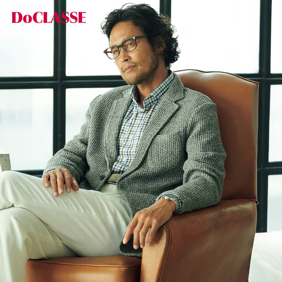 【マラソンポイント5倍】【ドゥクラッセ】 ハニカムジャケット メンズ ( S～XXL ) 30代 40代 50代 大人、輝く服 【DoCLASSE】