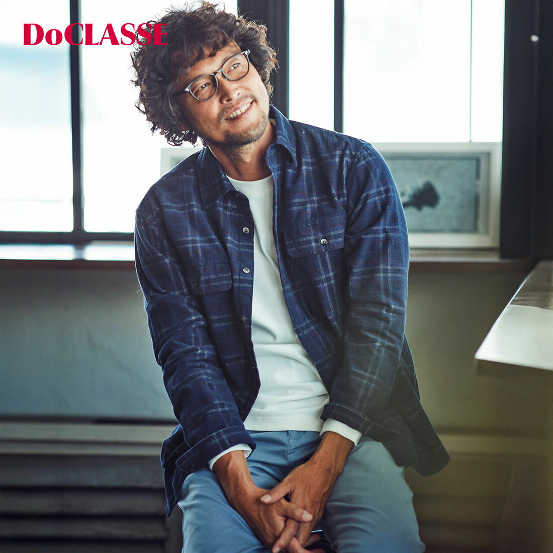 【ドゥクラッセ】 コーデュロイチェックシャツ メンズ ( S～XXL ) 30代 40代 50代 大人、輝く服 【DoCLASSE】