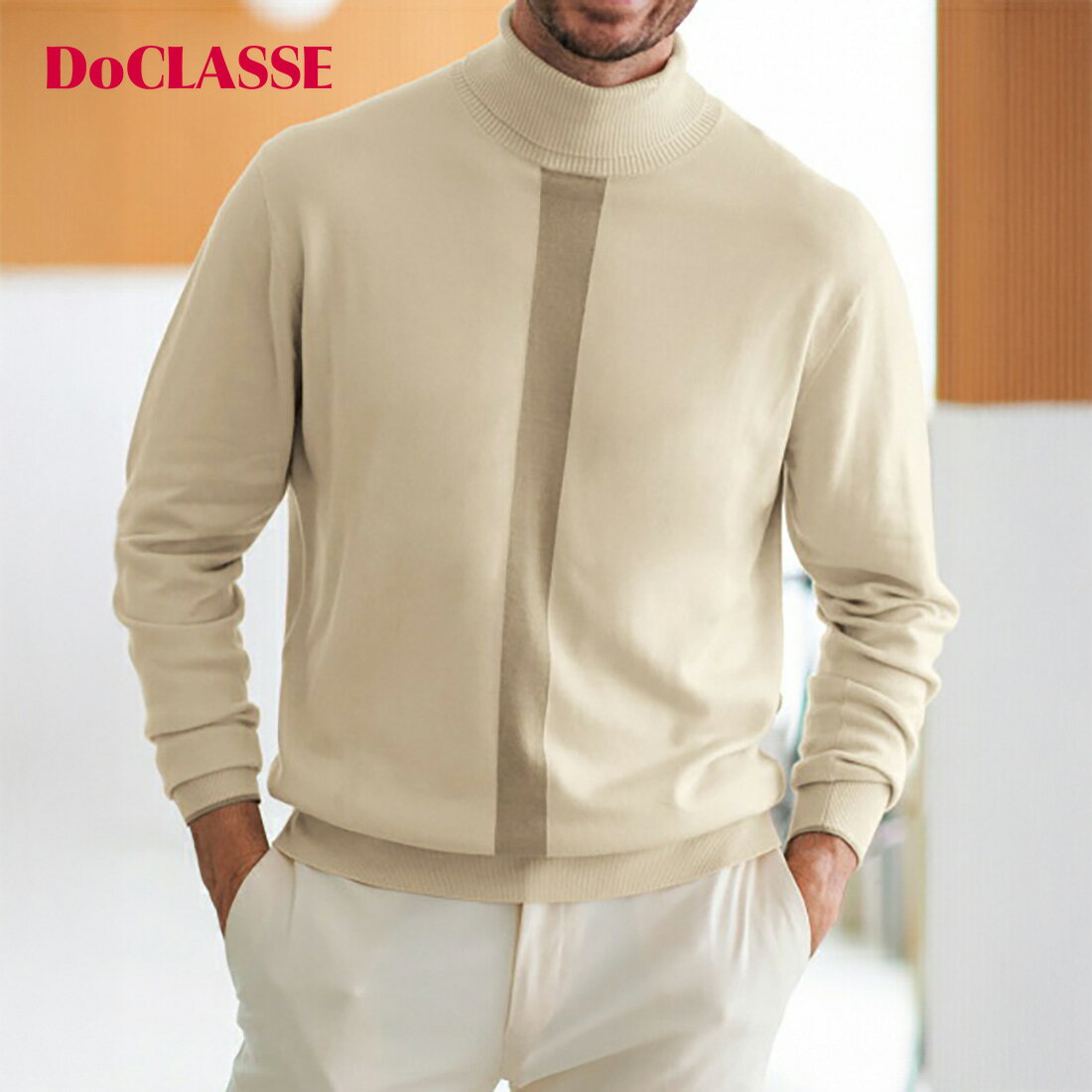 【ドゥクラッセ】 Doサーモテックス タートル／ティップライン メンズ ( S～XXL ) 30代 40代 50代 大人、輝く服 【DoCLASSE】