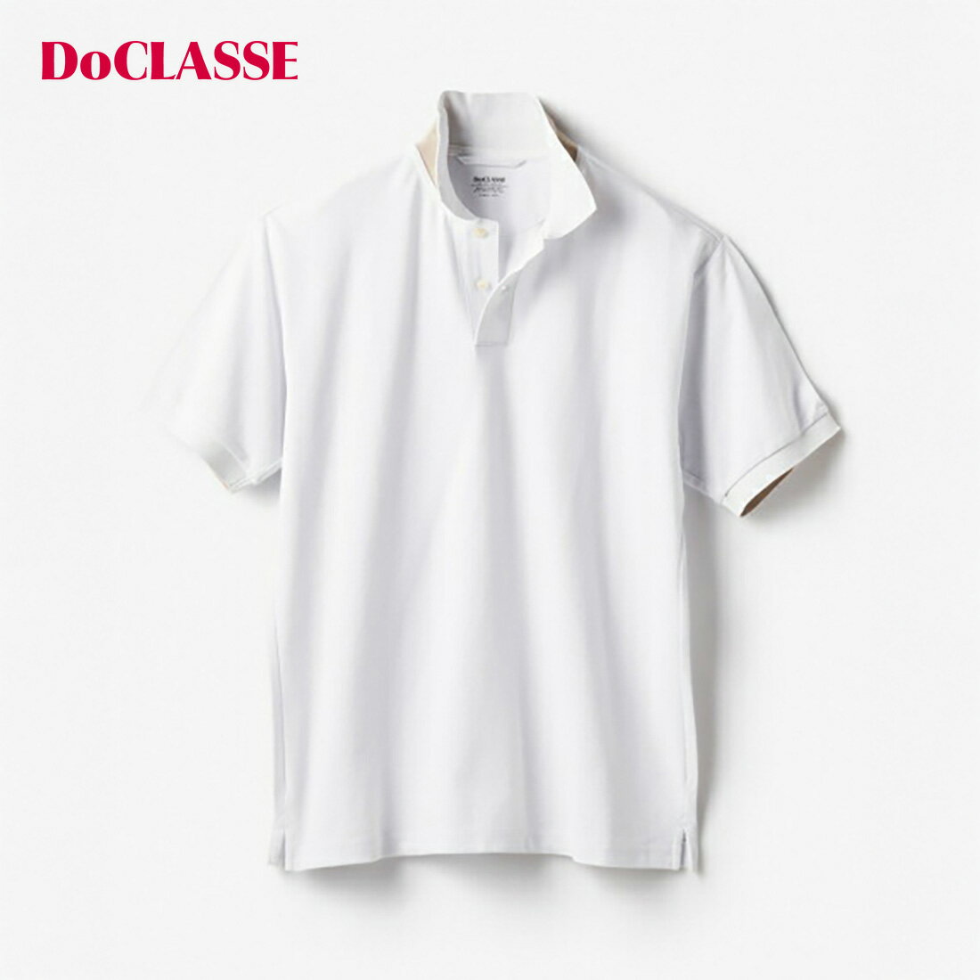 【ドゥクラッセ】 鹿の子ポロシャツ・無地 メンズ ( S～XXXXL ) 30代 40代 50代 大人、輝く服 【DoCLASSE】