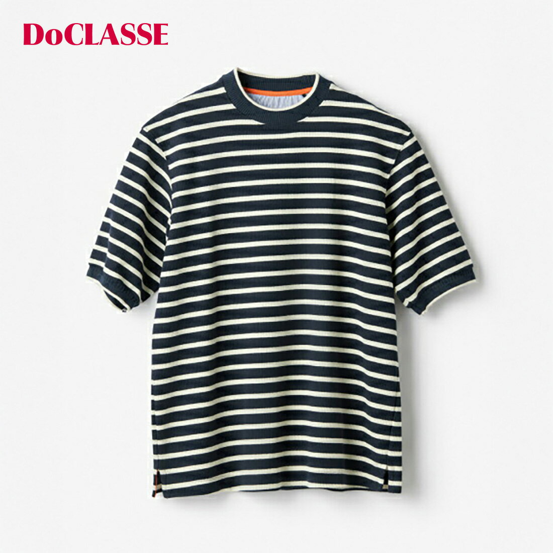 【ドゥクラッセ】 テクスチャーニットT メンズ ( M～XL ) 30代 40代 50代 大人、輝く服 【DoCLASSE】