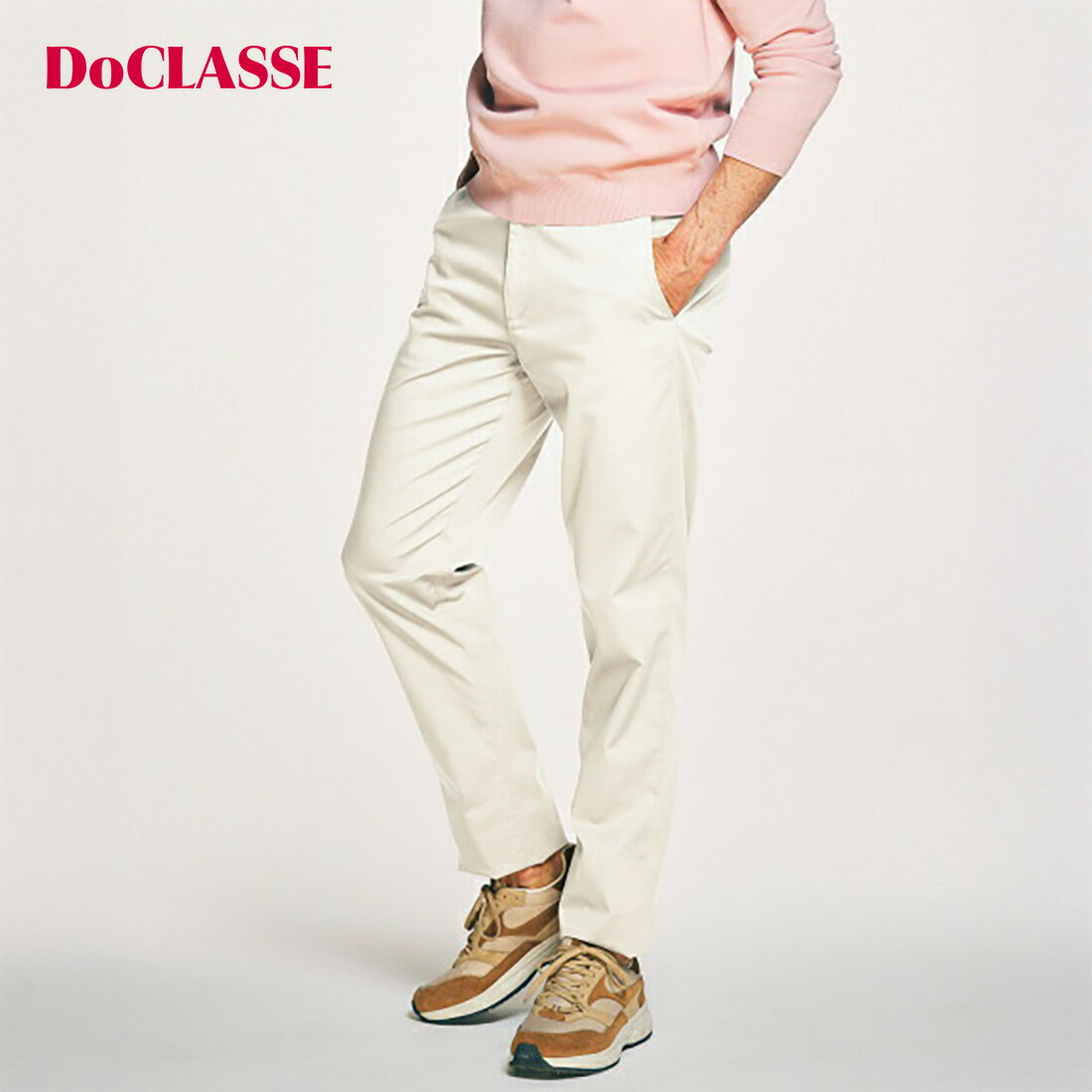 【マラソンポイント5倍】【ドゥクラッセ】 360ナチュラルウォッシュチノパン ノータック メンズ ( S～XXXL ) 30代 40代 50代 大人、輝く服 【DoCLASSE】