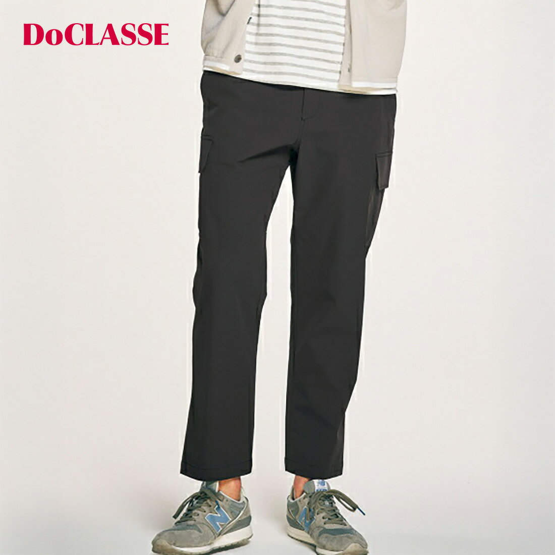 【お買い物マラソンポイント5倍】【ドゥクラッセ】 360°フレックスフェザーライトアクティブカーゴ メンズ ( S～XXL ) 30代 40代 50代 大人、輝く服 【DoCLASSE】