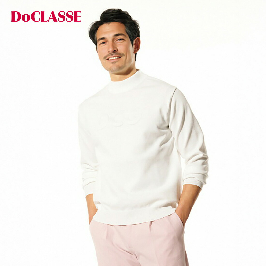 【ドゥクラッセ】 DCGエアーライトニットハイネック メンズ ( S～XXL ) 30代 40代 50代 大人、輝く服 【DoCLASSE】