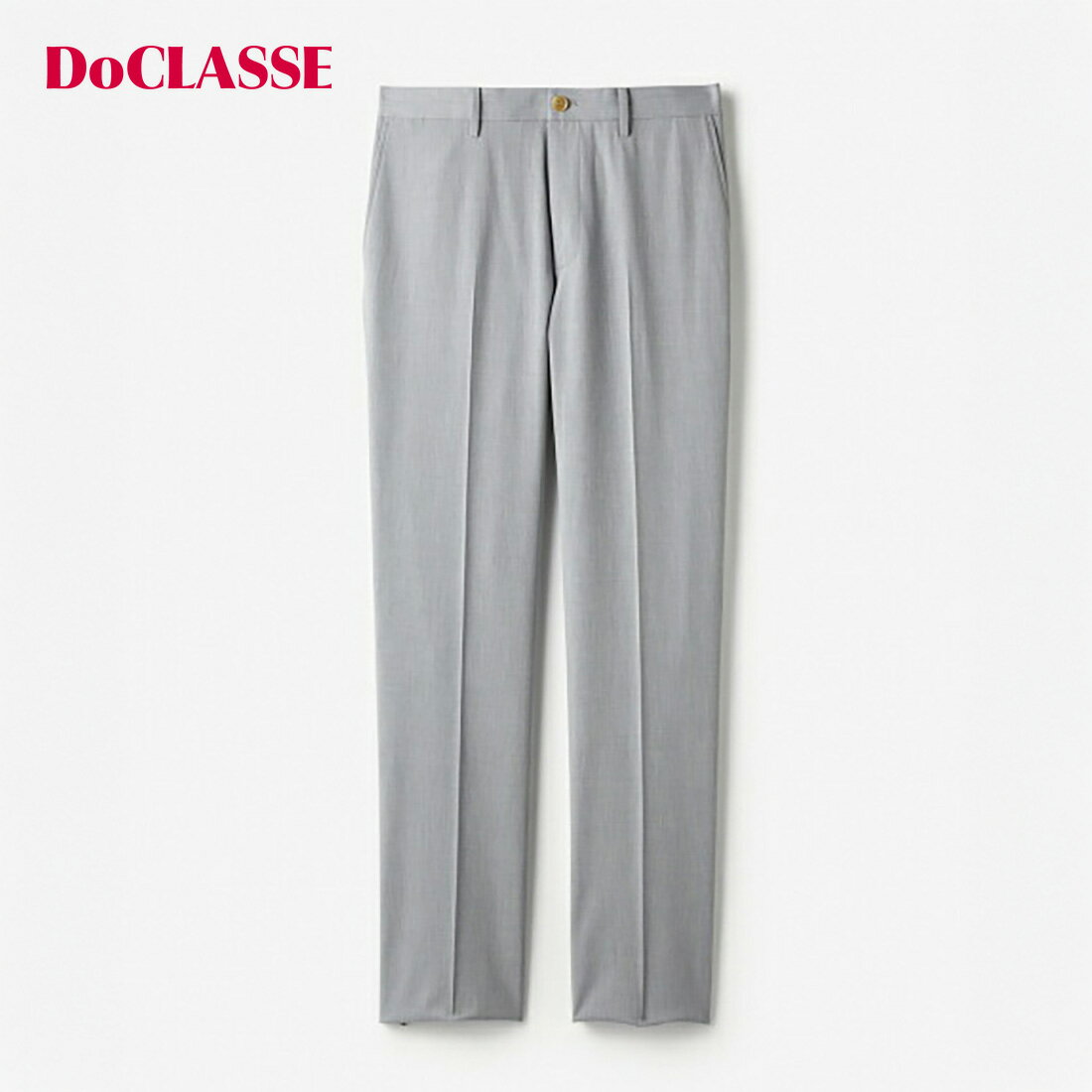 【マラソンポイント5倍】【ドゥクラッセ】 洗っても折り目を保つスラックステーパードノータック メンズ ( S～XXL ) 30代 40代 50代 大人、輝く服 【DoCLASSE】