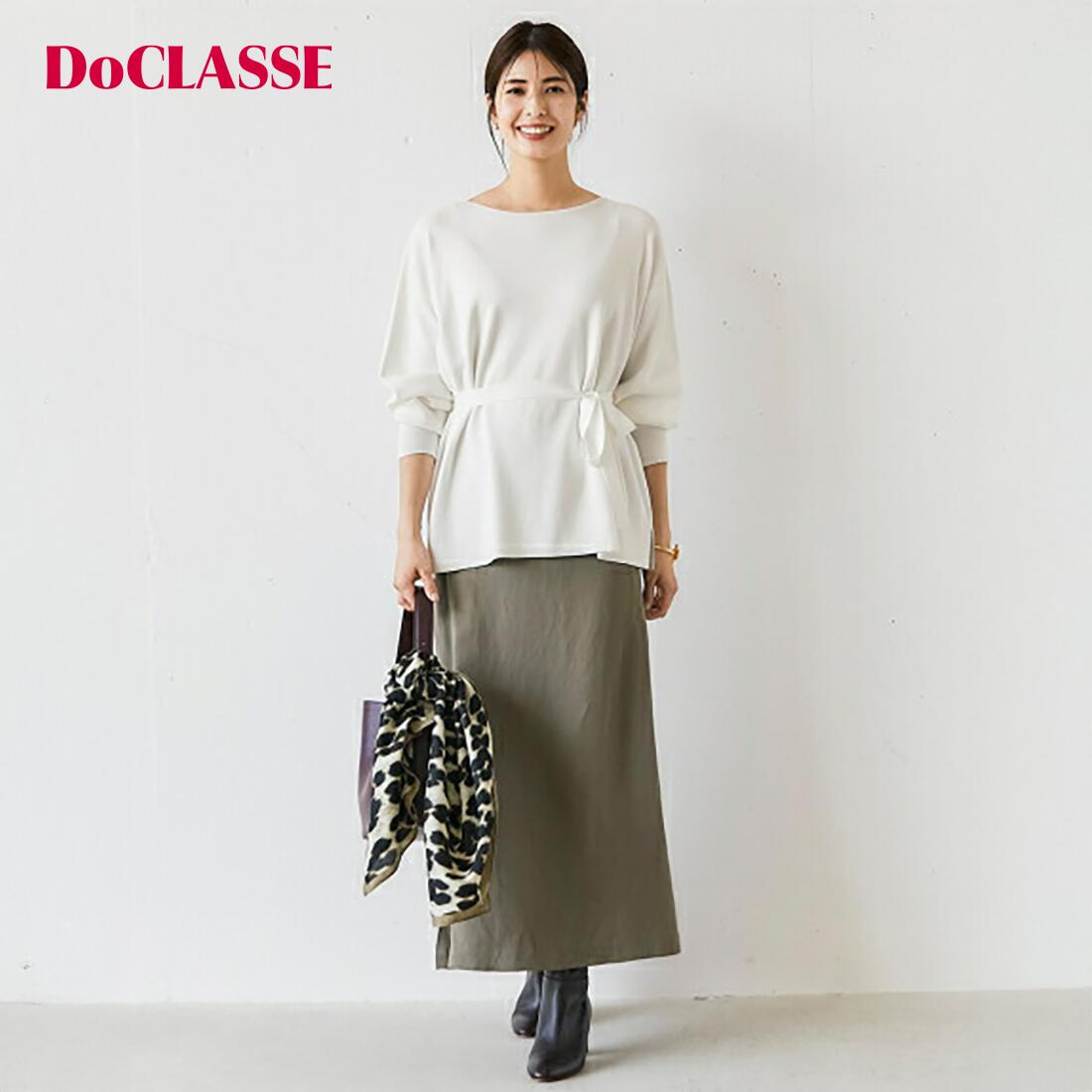 Rakuten - セール41%OFF 【ドゥクラッセ】 総針ニット・前後2WAYプルオーバー レディース ( S〜XXL ) 30代 40代 50代 大人、輝く服 【DoCLASSE】