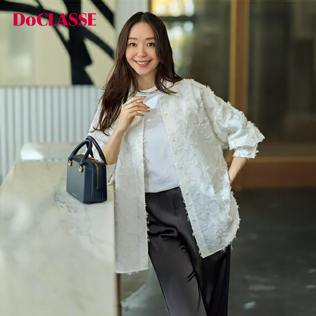 Rakuten - セール18%OFF 【ドゥクラッセ】 カットジャカード・フォルムシャツ レディース ( 9〜13 ) 30代 40代 50代 大人、輝く服 【DoCLASSE】
